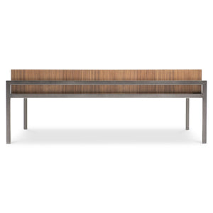 Bernhardt Bernhardt Collins Walnut Top Cocktail Table with Black Oxide Metal Base for Living Rooms 573013