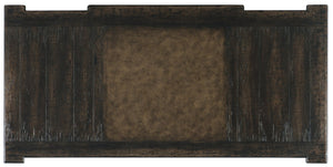 Hooker Furniture La Grange San Felipe Executive Desk With Antique Varnish, 7 Drawers, Removable Tray, Rustic Charm 6960-10563-89