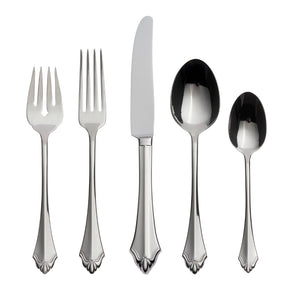 Lenox Oneida Kenwood 5 Piece Fine Flatware Place Setting, Service for 1 Metallic, STAINLESS METAL 2915005A