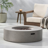 Christopher Knight Home® Noble House 50 000 Btu Round Mgo Fire Table Tank Outside