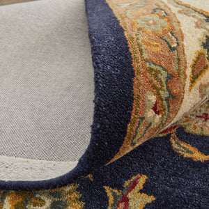 Feizy Rugs Wagner Hand Tufted Wool Oriental Rug - Durable, Stain-resistant Design Perfect For High-traffic Areas Blue,Tan,Gold Wool Wgr8944fnvybgef00