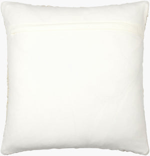 Surya Jagged Accent Pillow - 18”X18” Cotton & Wool Blend, Cozy Home Decor For Living Room Or Bedroom Cream Wool,Cotton,Cotton Jgg001-2020d