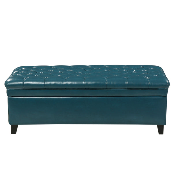 English Elm Juliana Rectangular Storage Ottoman Upholstered Lift Top for Living Room Seating 57741.00TEL