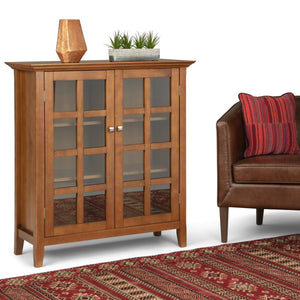 English Elm Acadian 39" Solid Wood Transitional Storage Cabinet - Elegant Light Golden Brown Charm & Versatility B136P159407