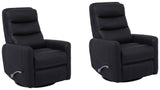 Parker Living Hercules - Black Swivel Glider Recliner - Set of 2 Black MHER#812GS-2-BLC Parker House