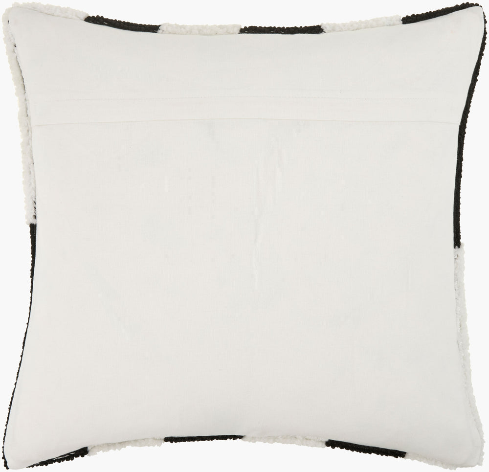 Surya Juggernaut 18"L X 18"W Bohemian Accent Pillow – Soft Cotton & Durable Polyester, Easy Care Decor White Polyester,Cotton Jgn002-2222