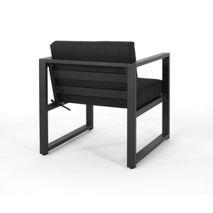 English Elm Christopher Knight Home® - NAVAN Dark Gray Club Chair with Aluminum Frame, Water-Resistant Cushions, Modern Outdoor Comfort 57716.00NS