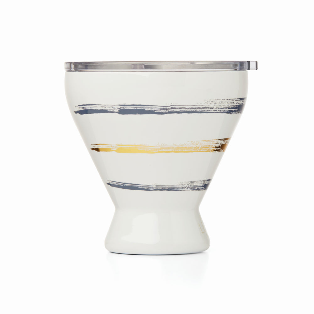 Lenox Blue Bay Stripe Pattern Stainless Steel Cocktail Tumbler Blue, NAVY METAL 895899