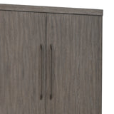 Scott Living Home Griffith Bar Cabinet Gray with Light Wood Finish P367DJ500 Pulaski Furniture