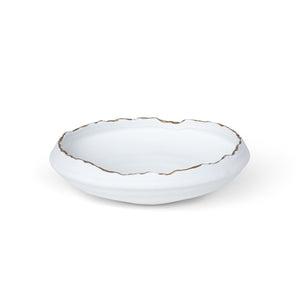 Gilded Organic Edge Shallow Bowl, 9.25" ECL36013 Park Hill