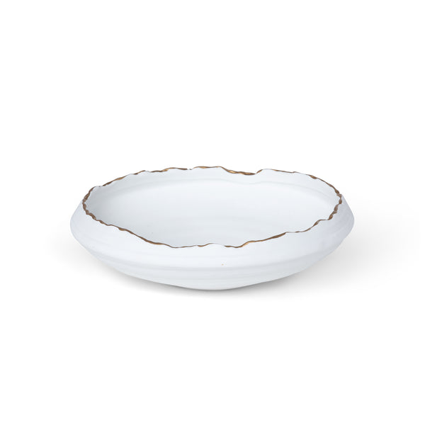 Gilded Organic Edge Shallow Bowl, 9.25" ECL36013 Park Hill