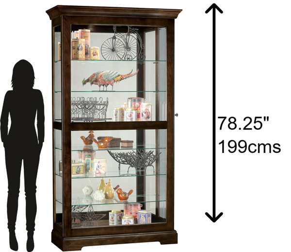 Hekman Furniture 680536 Tyler Iii Curio Cabinet - Elegant Display, Interior Lighting & Adjustable Glass Shelves Espresso Tyler Iii Curio Cabinet 680536