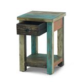 Christopher Knight Home® - Noble House - Meader Boho Handmade Distressed Mango Wood Large Side Table