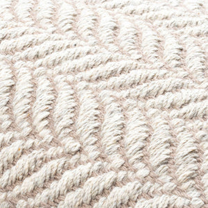 Surya Jhansi 18"X18" Cozy Cottage-style Accent Pillow In Luxurious Viscose, Wool & Cotton Blend, India-made Ivory Wool,Viscose,Cotton Jha001-2222d