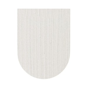 Bernhardt Bernhardt Stratum Mist Side Table With Curved Top, Vertical Partition & 2-Tier Shelving For Storage 325117