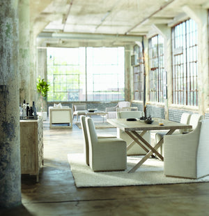 Bernhardt Bernhardt Casey Arm Chair With Slipcover Stitching, Morel Plinth Base & Casters For Cozy Style 398504G