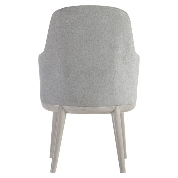 Bernhardt Bernhardt Sereno Arm Chair With Lutra Round Wood Base, Upholstered Comfort, Rustic Modern Elegance 329548