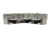 Parker House Parker Living Cooper - Shadow Natural 6 Piece Modular Manual Reclining Sectional Shadow Natural 100% Polyester (S) MCOO-PACKA-SNA