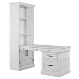 Parker House Shoreham - Effortless White 35 In. Door Bookcase Effortless White Acacia Solids / Birch Veneers SHO#435-EFW