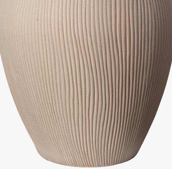 Surya Jericho 30" Stylish Ceramic Accent Table Lamp With Cream Linen Shade – Modern Elegance For Any Room Body, Gray,Shade, Cream,Finial, Metallic ,Nickel,Harp, Metallic ,Nickel,Cord, Translucent Ceramic,Linen,Polyester,Iron Jho-001