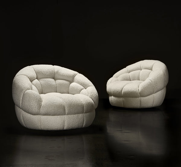 Bernhardt Bernhardt Coco Swivel Chair — Oversized Plush Channel Tufting, 360° Smooth Base For Luxe Comfort & Style B973SO