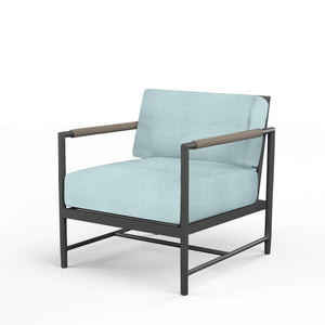 Pietra Club Chair in Dupione Celeste, No Welt SW4601-21-8067 Sunset West