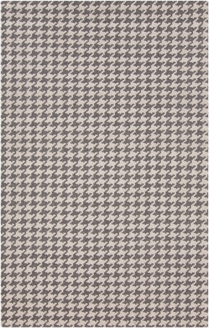 Surya Jigsaw 2' X 3' Handmade Wool Rug - Modern Decor, Durable Weave, No Pile, Spot Clean, Warranty Included Charcoal Wool Jig1000-811