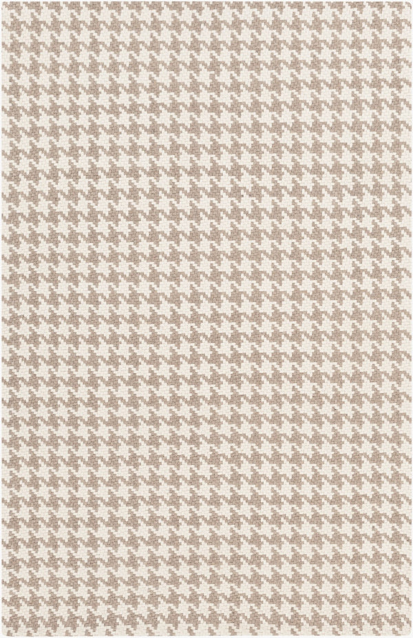 Surya Jigsaw 2' X 3' Handmade Wool Rug - Modern Decor, Durable Weave, No Pile, Spot Clean, Warranty Included Taupe Wool Jig1001-58