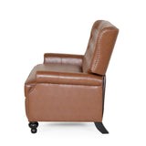 Christopher Knight Home® - Noble House - Trillium Contemporary Faux Leather Tufted Oversized Recliner with Nailhead Trim