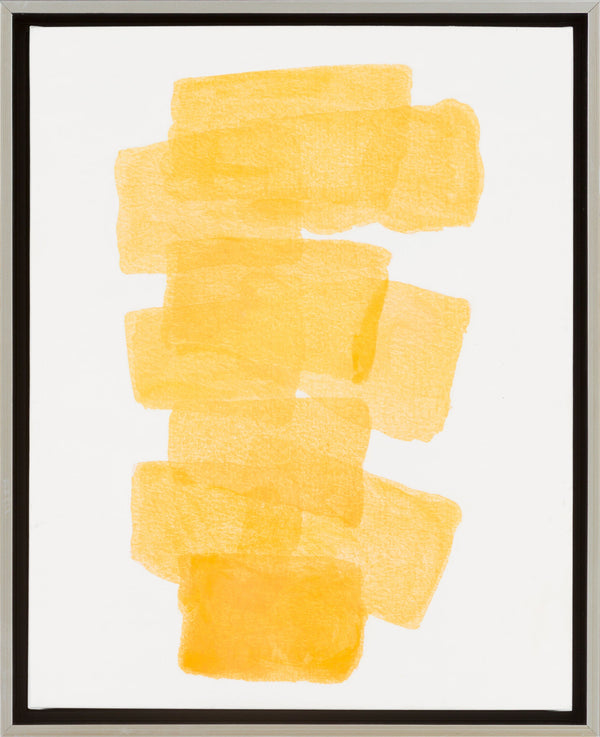 Surya Jingle Modern Framed Art 22"H X 18"W - Eye-catching Wall Decor For Home & Office Style Upgrade Yellow Canvas,Polystyrene Jin6002-1822