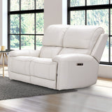 Parker House Parker Living Empire - Verona Ivory Power Reclining Loveseat Verona Ivory Top Grain Leather with Match (X) MEMP#822PH-VIV