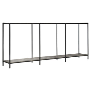 Bernhardt Bernhardt Equinox Console Table — 70"W Slim Nickel & Black Iron Modern Bauhaus Design For Hallways, Entryway 305913