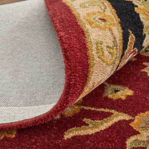 Feizy Rugs Wagner Hand Tufted Wool Oriental Rug - Durable, Stain-resistant Design Perfect For High-traffic Areas Red,Black,Gold Wool Wgr8942fredblkf00