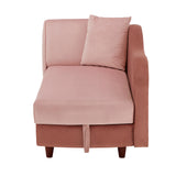 Homelegance By Top-Line Verbena Two-Tone Dark & Light Functional Chaise With 1 Pillow Pink Polyester