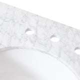 Christopher Knight Home® - Noble House - - 49'' Cararra White Marble Vanity Top&Ceramic Sink