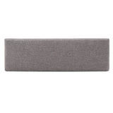 Homelegance By Top-Line Harmonn Upholstered Espresso Finish Bench Brown Linen