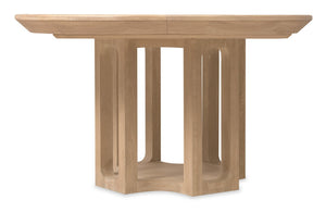 Hooker Furniture Banyon Desert Oak Round Dining Table With 18" Leaf — Solid White Oak Pedestal, Seats 4–6 6081-75201-82