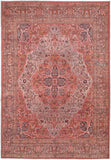 Feizy Rugs Rawlins Polyester Machine Made Bohemian & Eclectic Rug Red/Tan/Pink 10'-6" x 14'