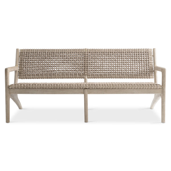 Bernhardt Bernhardt Atlas Outdoor Sofa With Teak Frame & All-Weather Pampas Wicker — Sculptural, Durable Seating O4707O