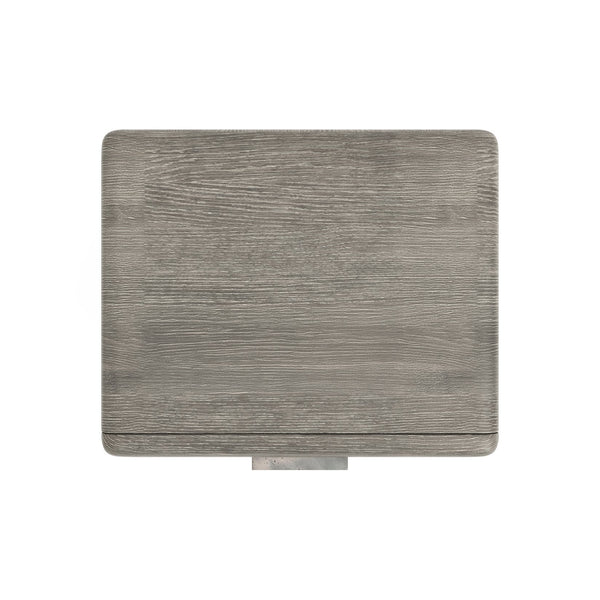 Bernhardt Bernhardt Monolith Nightstand With Puma Wire-Brushed Oak, Soft-Close Drawers, Usb Charging, Graphite Hardware 343230