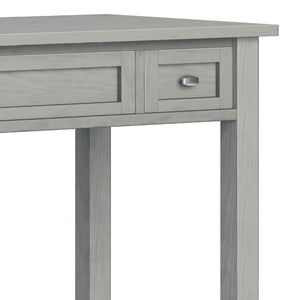 English Elm Warm Shaker Desk In Fog Grey - Handcrafted Solid Wood With Storage Drawers & Transitional Design B136P159730-GIGA