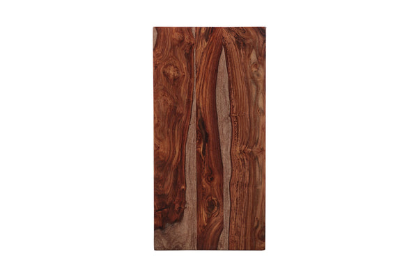 Porter Designs Kalispell Solid Sheesham Wood End Table - Artisan Crafted, Timeless Elegance & Style Natural Wood 05-196-26-2439