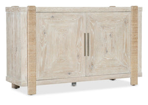 Hooker Furniture Commerce Seaside Buffet With Oak Veneers, Rope-Wrapped Legs, Creamy Interior & Soft-Close Doors 7228-75013-80