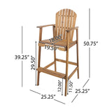 Christopher Knight Home® Noble House Wood Bar Stool