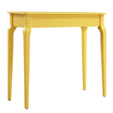 Homelegance By Top-Line Cayenne 1-Drawer Wood Accent Console Sofa Table Yellow Rubberwood