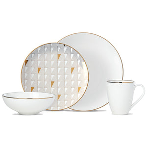 Lenox Trianna White 4-piece Place Setting White, WHITE PORCELAIN 884647