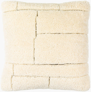 Surya Jakob 18"X18" Modern Accent Pillow – Luxurious Cotton & Wool Blend For Elegant Home Decor Upgrade Cream Wool,Cotton,Cotton Jkb001-2222