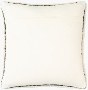 Surya Jakob 18"X18" Modern Accent Pillow – Luxurious Cotton & Wool Blend For Elegant Home Decor Upgrade Cream Wool,Cotton,Cotton Jkb001-2222