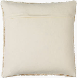 Surya Jakob 18"X18" Modern Accent Pillow – Luxurious Cotton & Wool Blend For Elegant Home Decor Upgrade Cream Wool,Cotton,Cotton Jkb003-1818p
