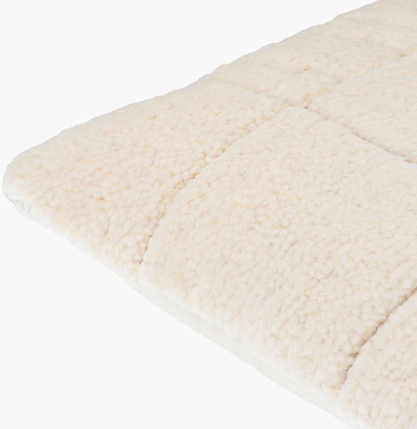 Surya Jakob 18"X18" Modern Accent Pillow – Luxurious Cotton & Wool Blend For Elegant Home Decor Upgrade Cream Wool,Cotton,Cotton Jkb003-1818p